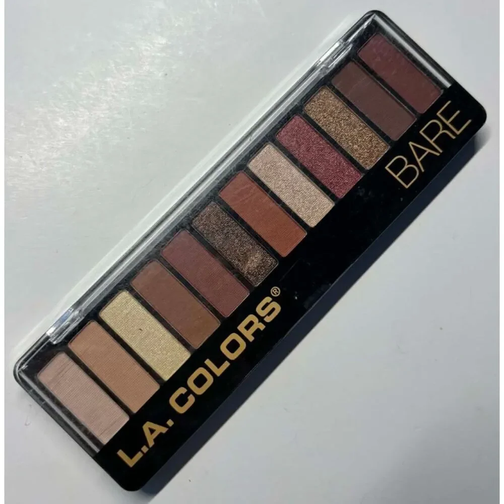 LA Colors 12 Color Eye Shadow Palette C42415 Bare